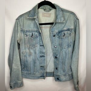 Everlane Womens The Denim Jacket Light Blue Wash